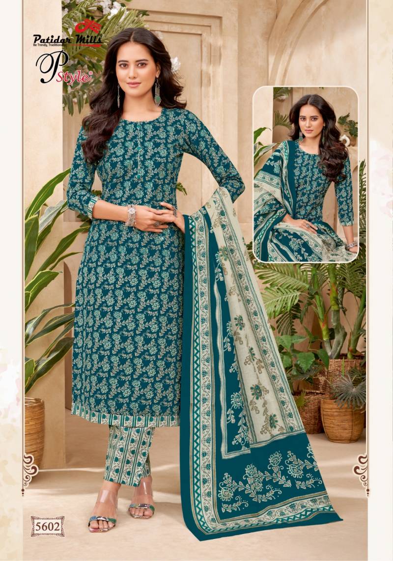 Patidar P Style Vol 56 Cotton Printed Dress Material Wholesale Market In Surat With Price